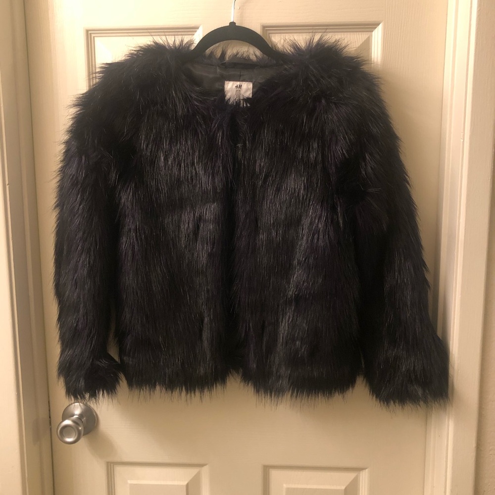 Faux fur coat